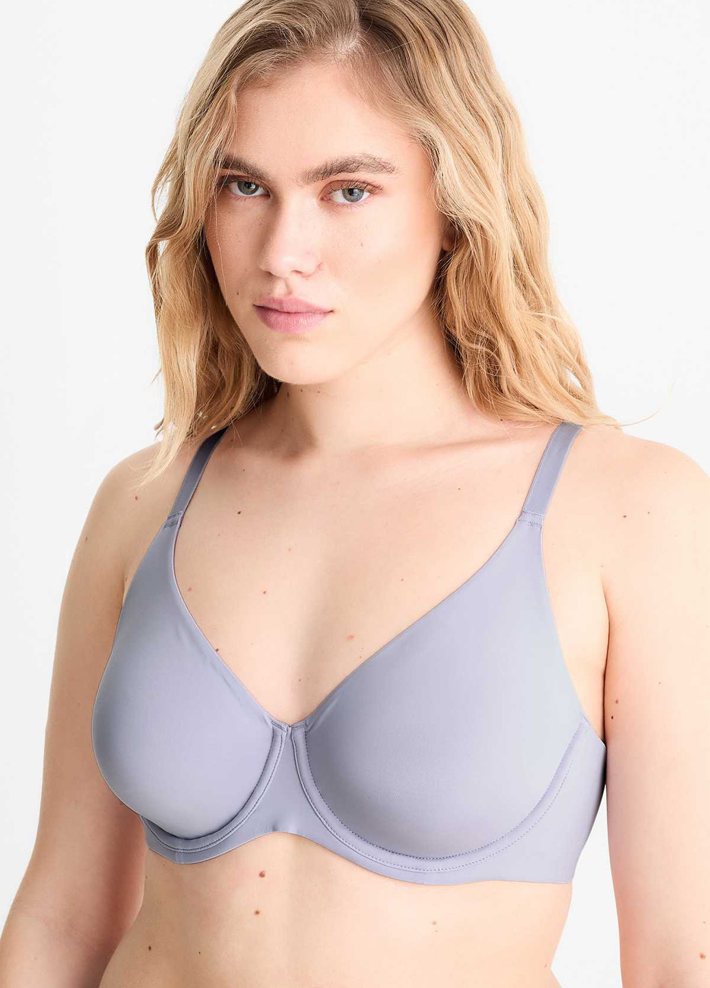 Сиреневый бралетт бюстгальтер C&A с косточками полиамид