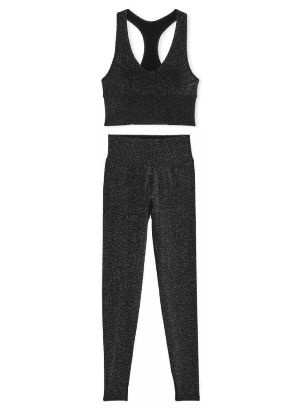 Черный демисезонный комплект (топ, леггинсы) Victoria's Secret