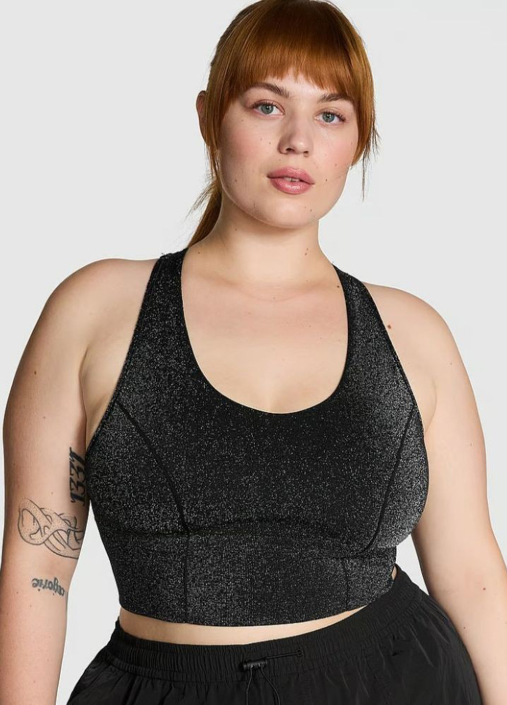 Черный демисезонный комплект (топ, леггинсы) Victoria's Secret