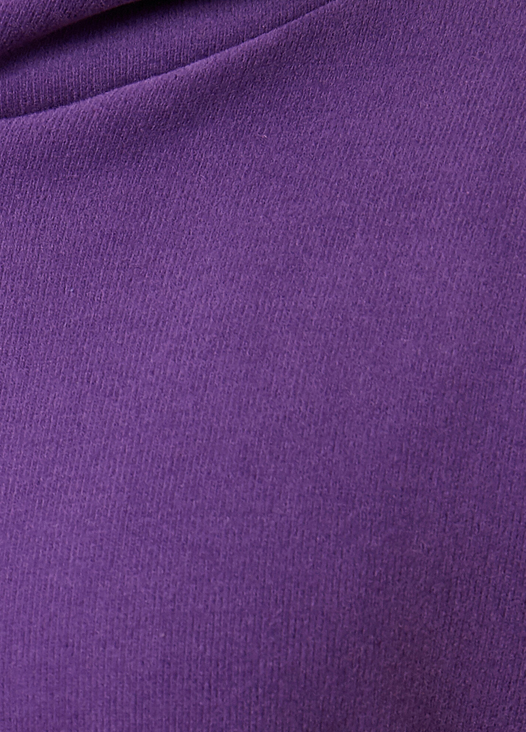Худи KOTON однотонные фиолетовые полиэстер, хлопок, трикотаж