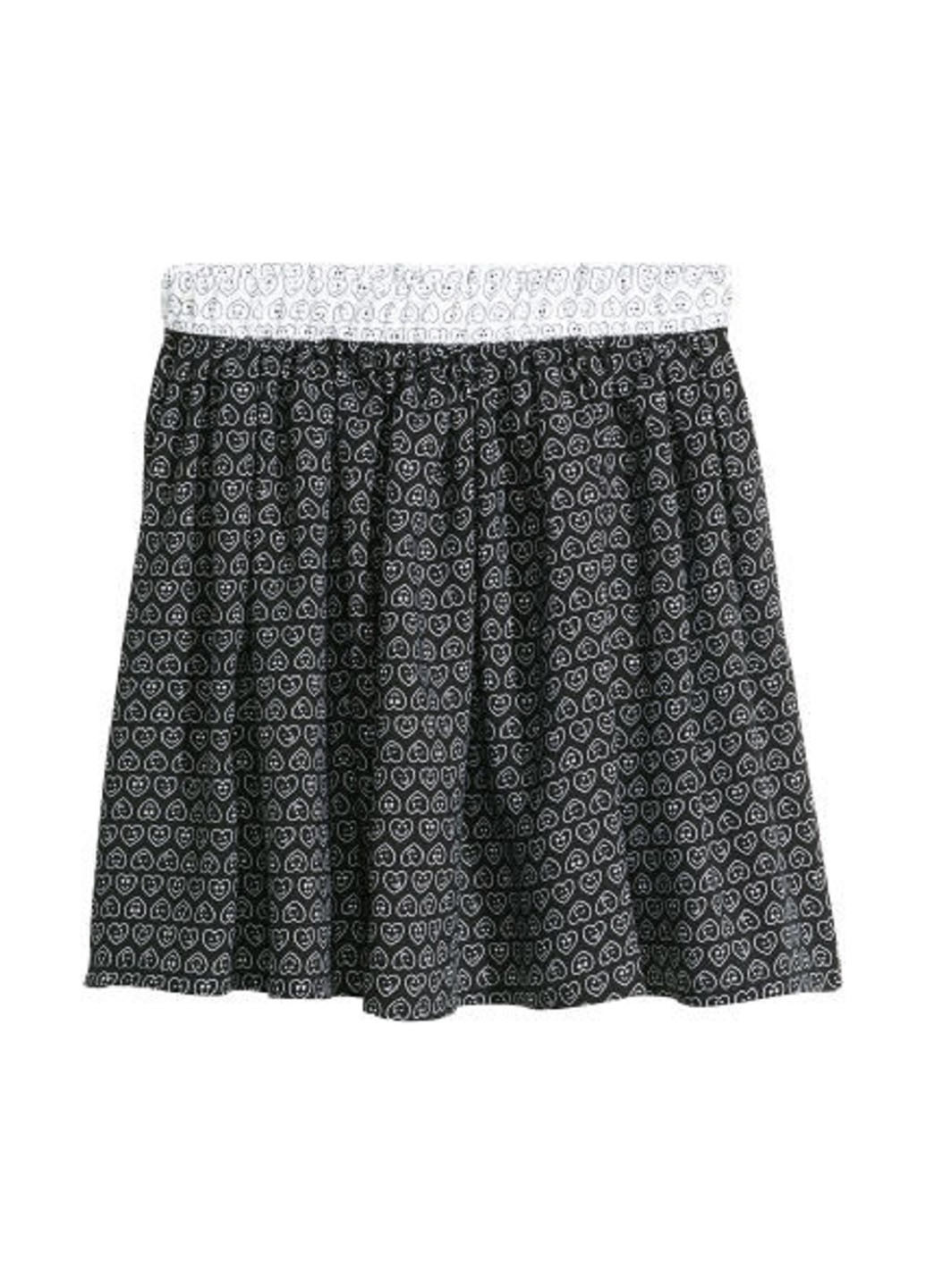 Грифельно-серая кэжуал юбка H&M мини