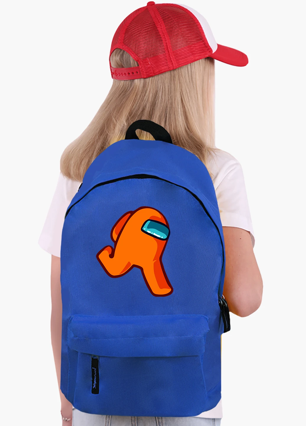Детский рюкзак Амонг Ас Оранжевый (Among Us Orange) (9263-2408) MobiPrint (217075029)