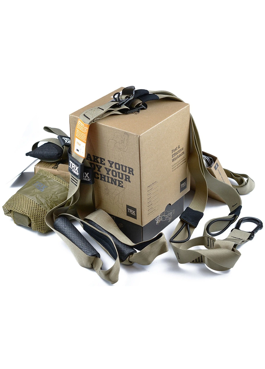 Петлі TRX Tactical (T3) тактичної PRO-серії: підвісні тренувальні для функціонального тренінгу (обгумовані ручки) EasyFit (241229836)
