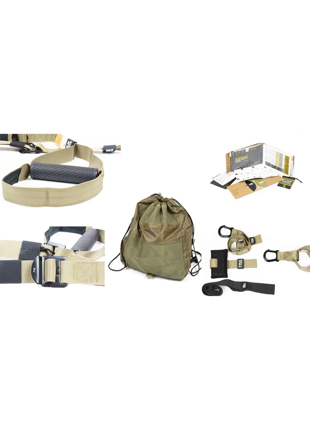 Петлі TRX Tactical (T3) тактичної PRO-серії: підвісні тренувальні для функціонального тренінгу (обгумовані ручки) EasyFit (241229836)