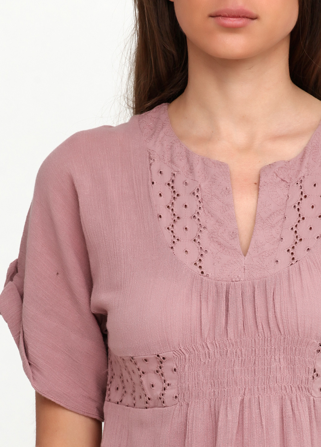 Светло-розовая летняя блуза Kookai