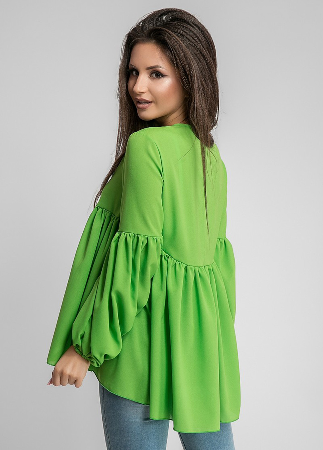 Зеленая демисезонная блуза Modna Anka