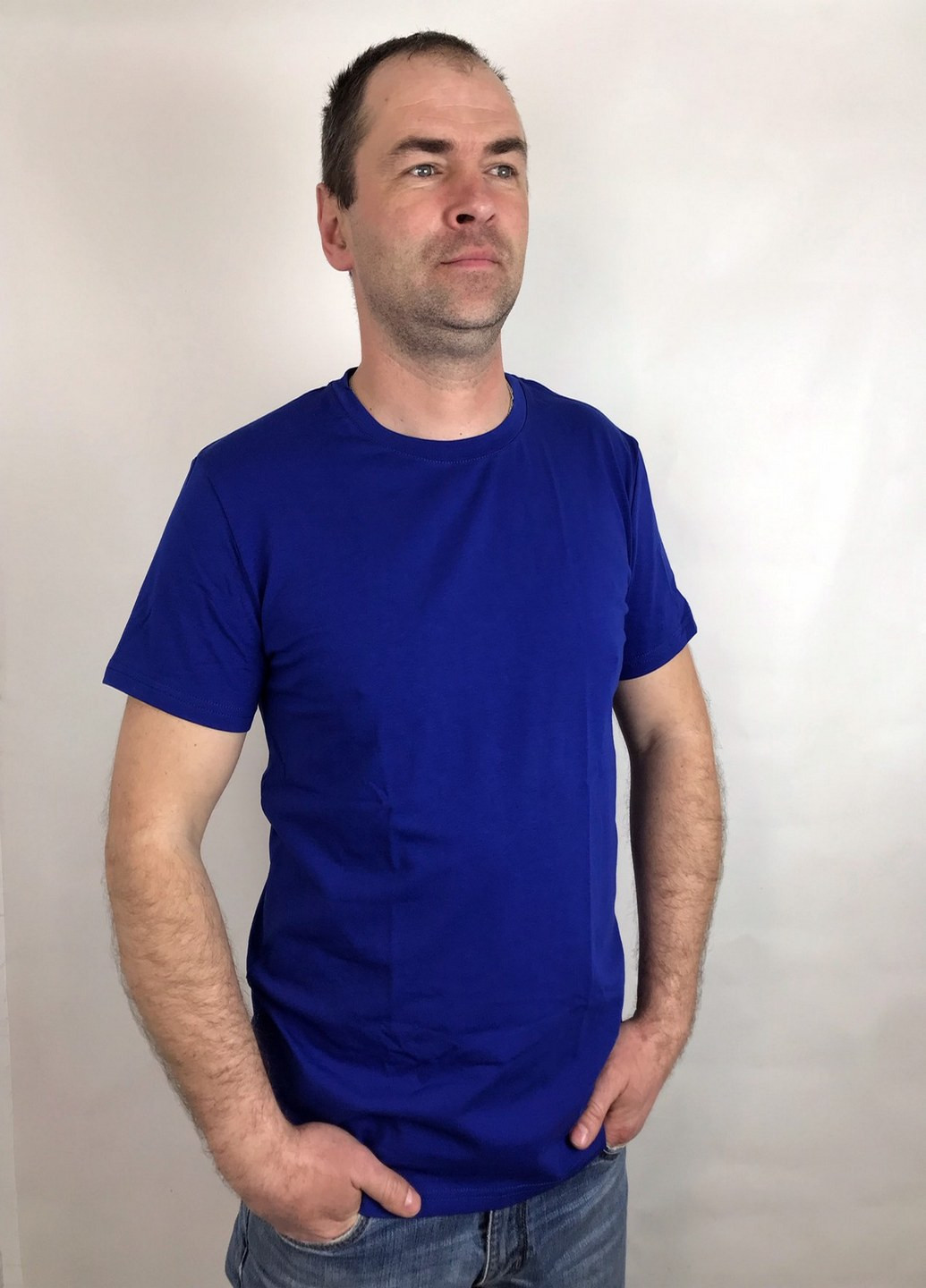 Синяя футболка мужская N.EL.