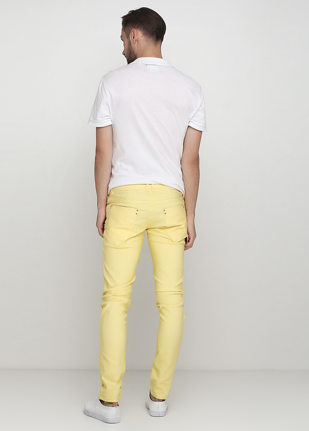 Желтые демисезонные зауженные джинсы Antony Morato