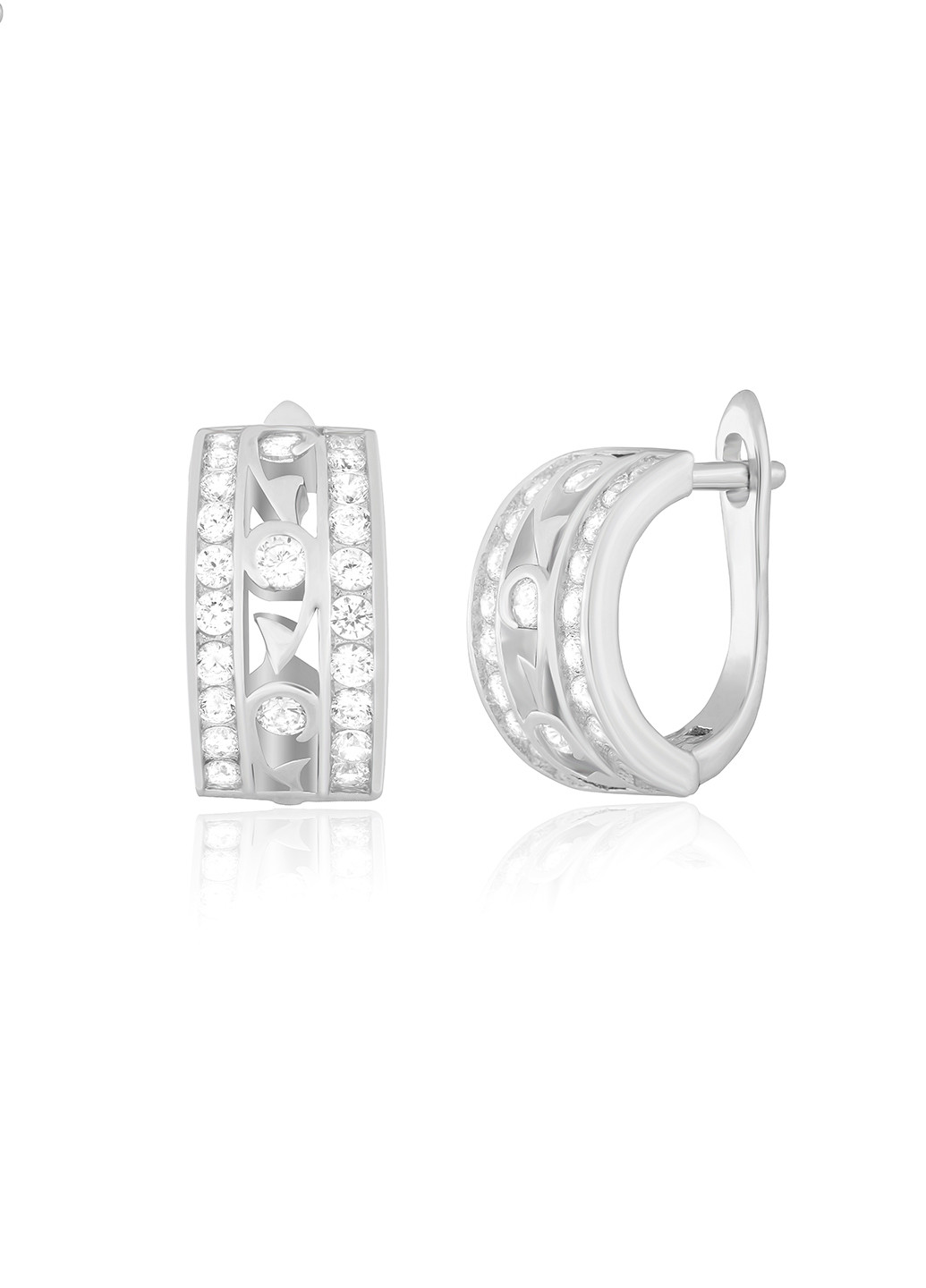 Серебряные серьги с фианитами ск2ф/241 Silvex925 (201168958)