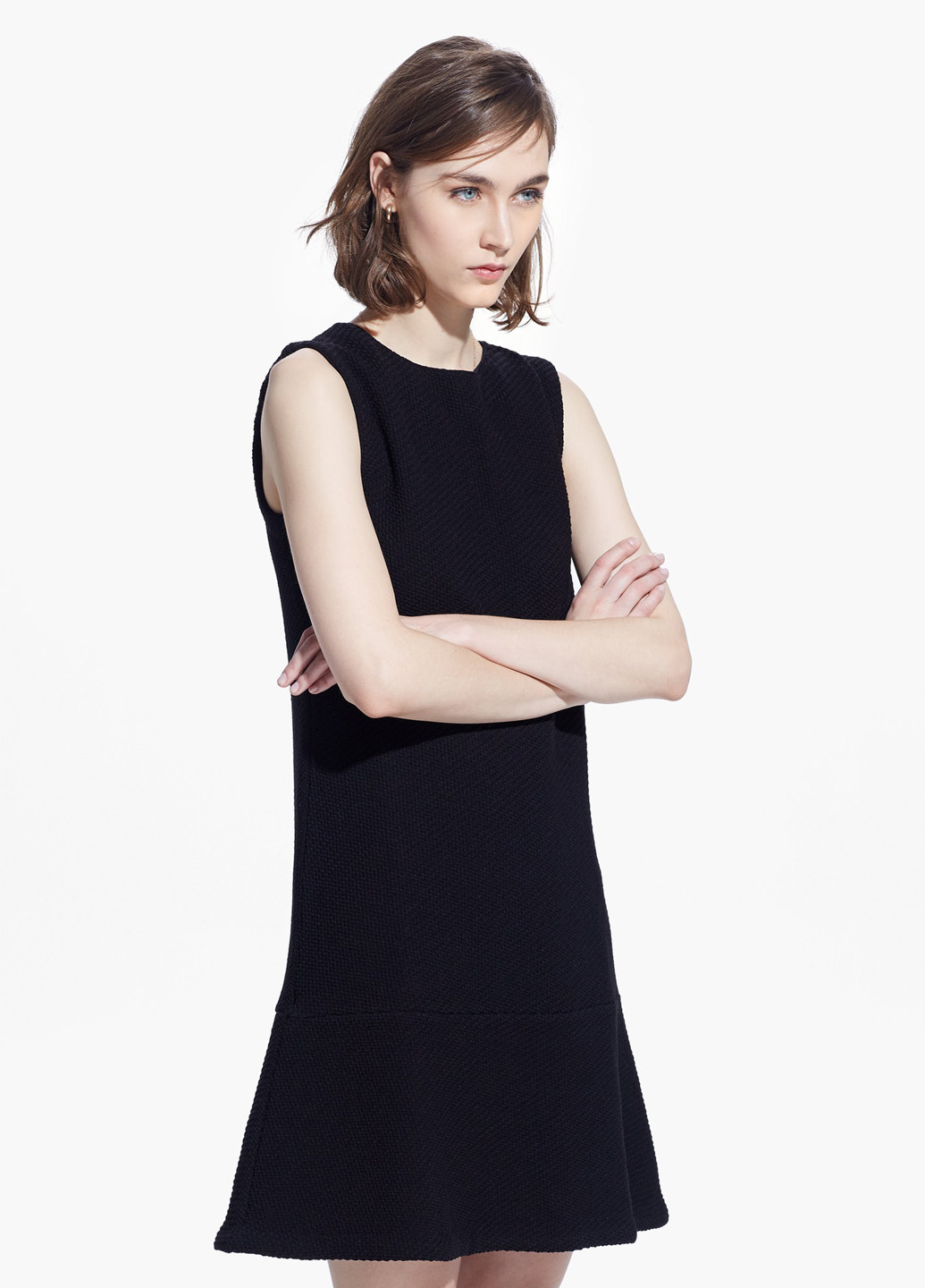 Чорна кежуал сукня а-силует Mango однотонна