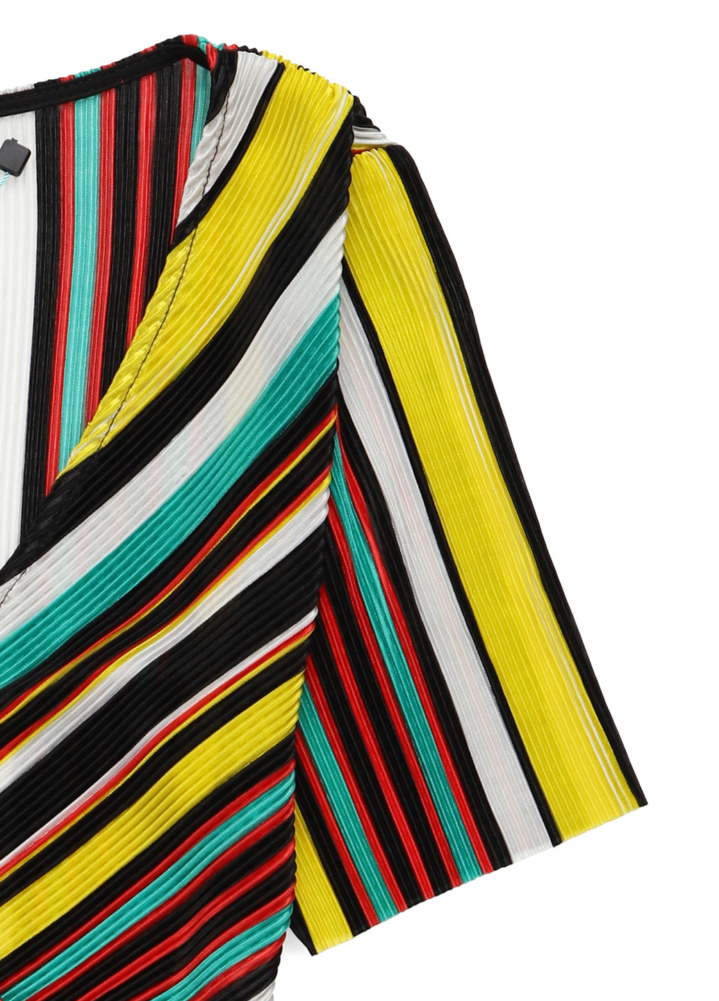 Комбинированное кэжуал платье плиссированное Even & Odd в полоску