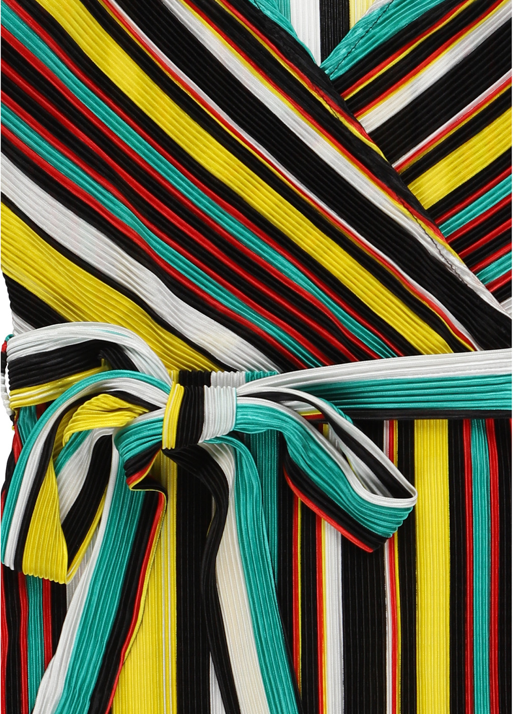 Комбинированное кэжуал платье плиссированное Even & Odd в полоску