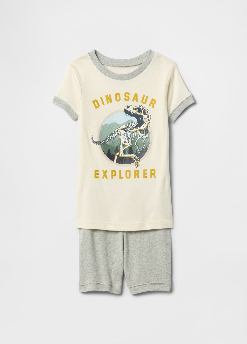 Серая всесезон пижама (футболка, шорты) футболка + шорты Gap