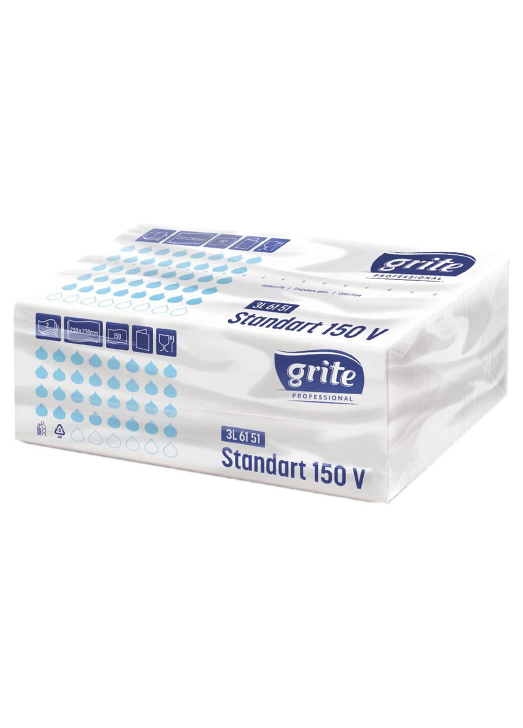 Бумажные полотенца Standart 150 V 150 шт. Grite (199671232)