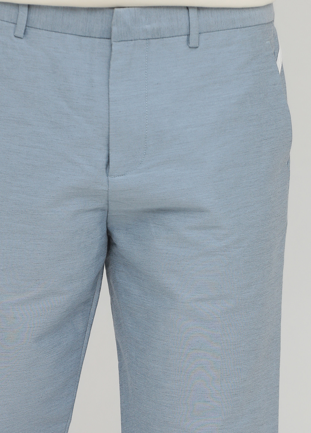 Голубые кэжуал демисезонные укороченные, классические брюки JACK&JONES