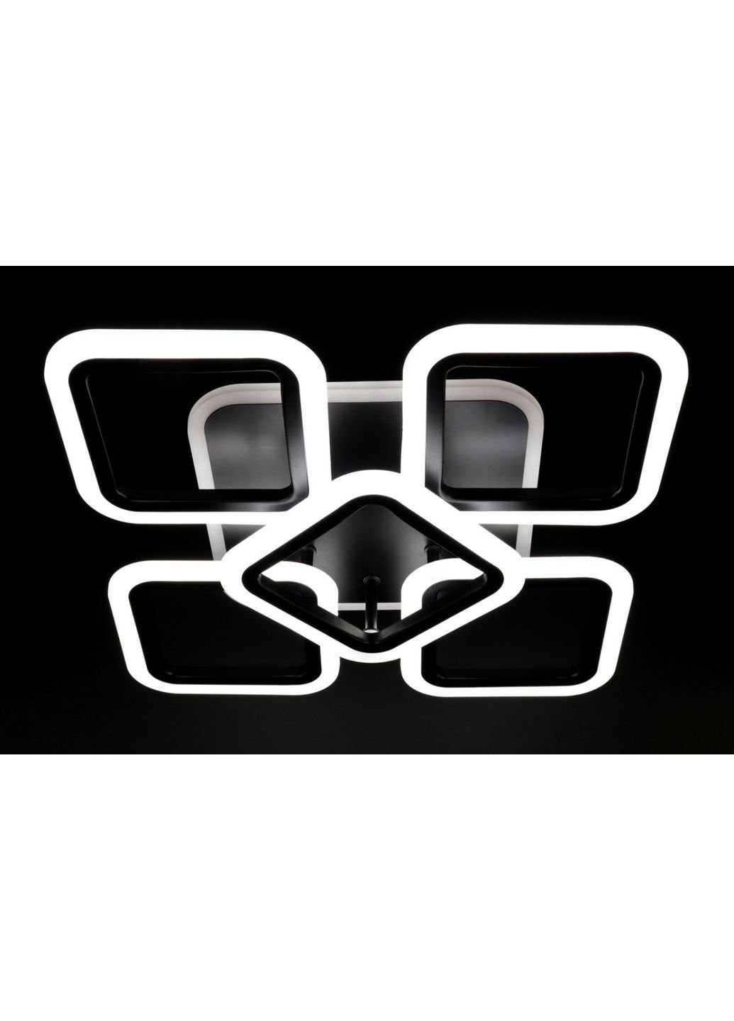 Люстра потолочная LED с пультом A2400/4+1S-RGB-bk Черный 11х41х55 см. Sunnysky (253628431)