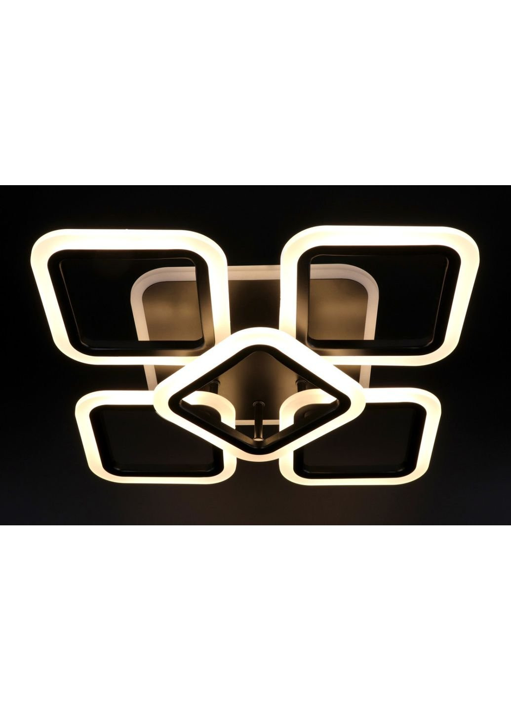 Люстра потолочная LED с пультом A2400/4+1S-RGB-bk Черный 11х41х55 см. Sunnysky (253628431)