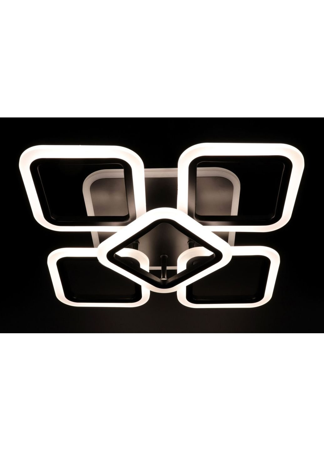 Люстра потолочная LED с пультом A2400/4+1S-RGB-bk Черный 11х41х55 см. Sunnysky (253628431)