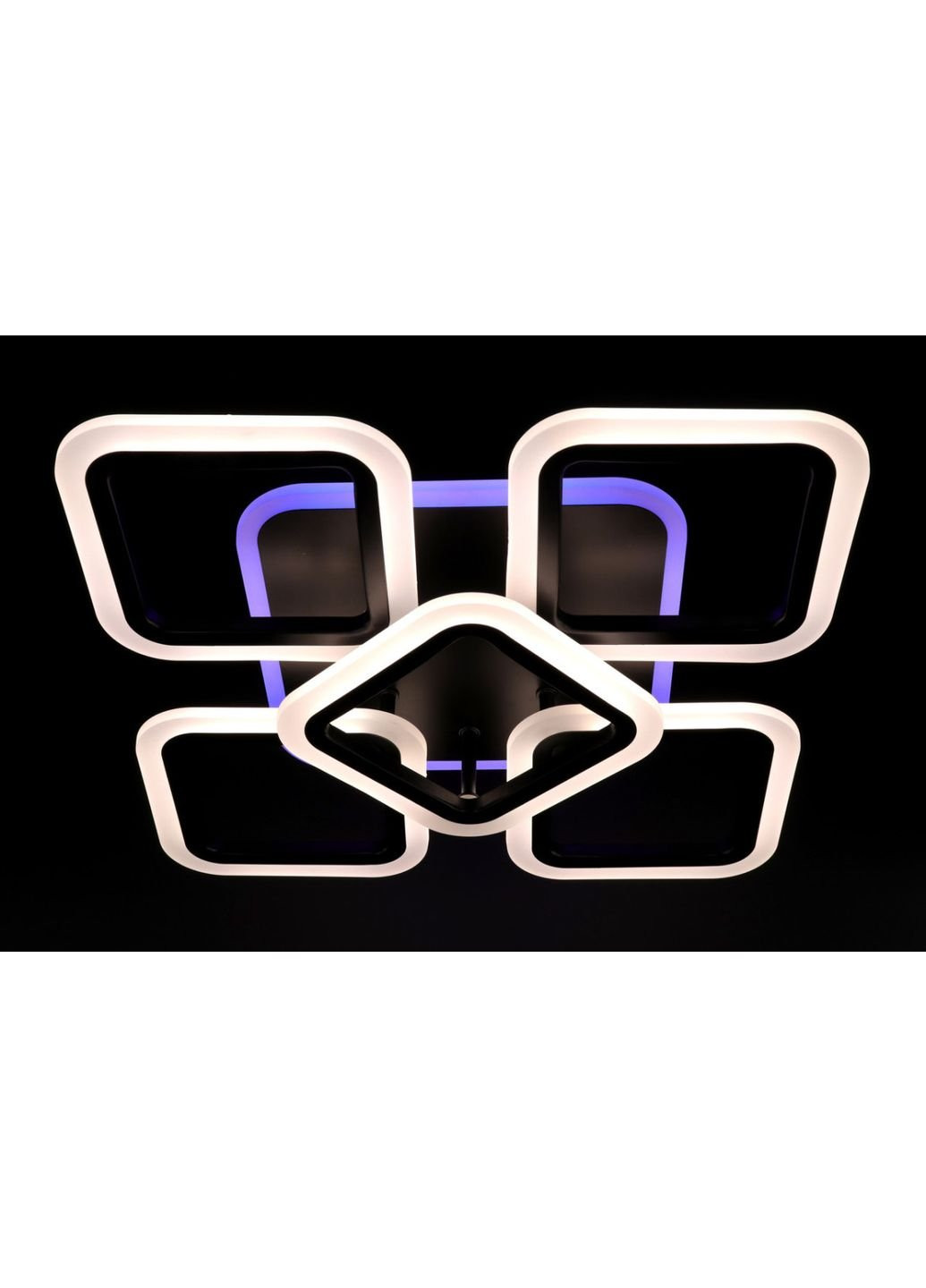 Люстра потолочная LED с пультом A2400/4+1S-RGB-bk Черный 11х41х55 см. Sunnysky (253628431)