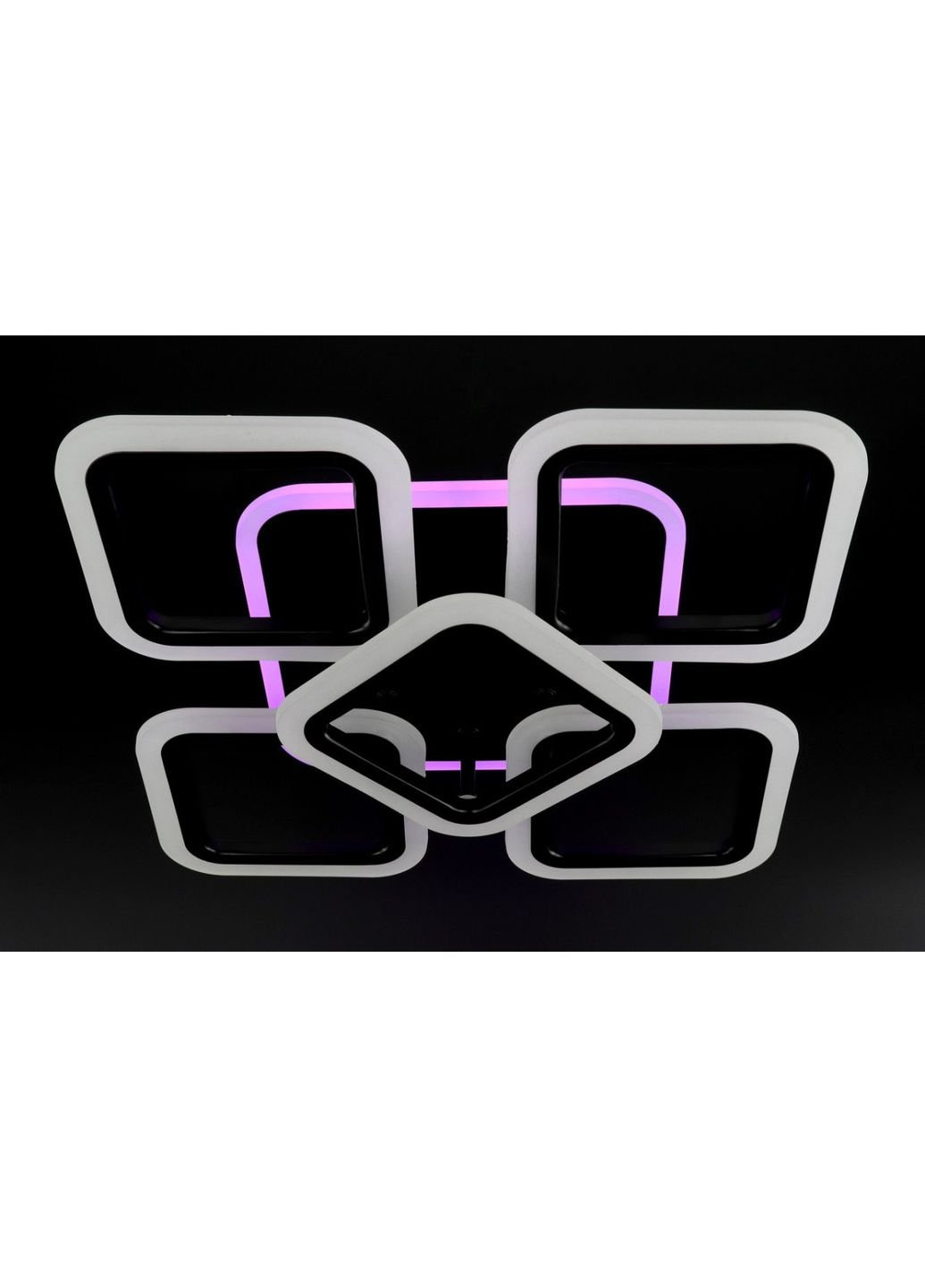 Люстра потолочная LED с пультом A2400/4+1S-RGB-bk Черный 11х41х55 см. Sunnysky (253628431)