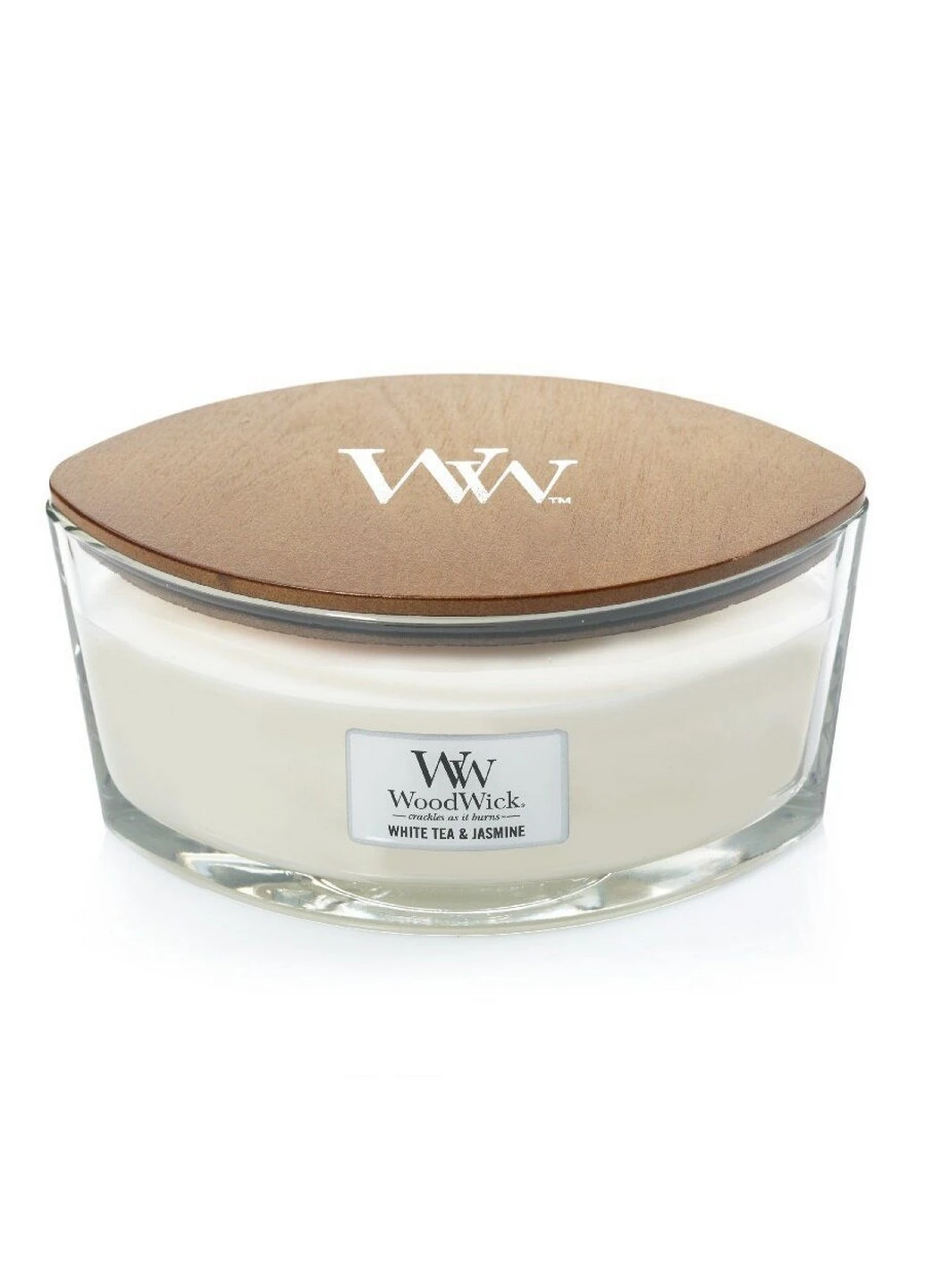 Ароматична свічка в склі Ellipse White Tea and Jasmine 453 г (76062E) WoodWick (227516018)