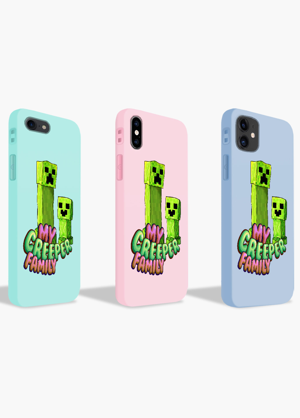 Чехол силиконовый Apple Iphone X Майнкрафт (Minecraft) (6129-1176) MobiPrint (219356692)