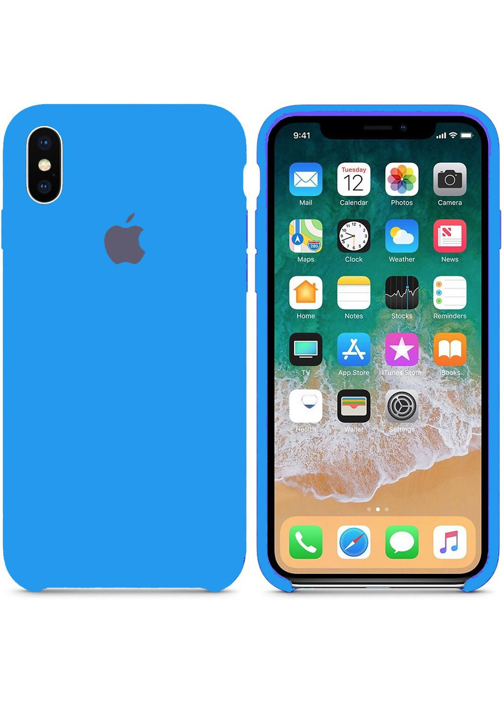 Чохол Silicone Case iPhone Xs / X Ultra Blue RCI (219295159)