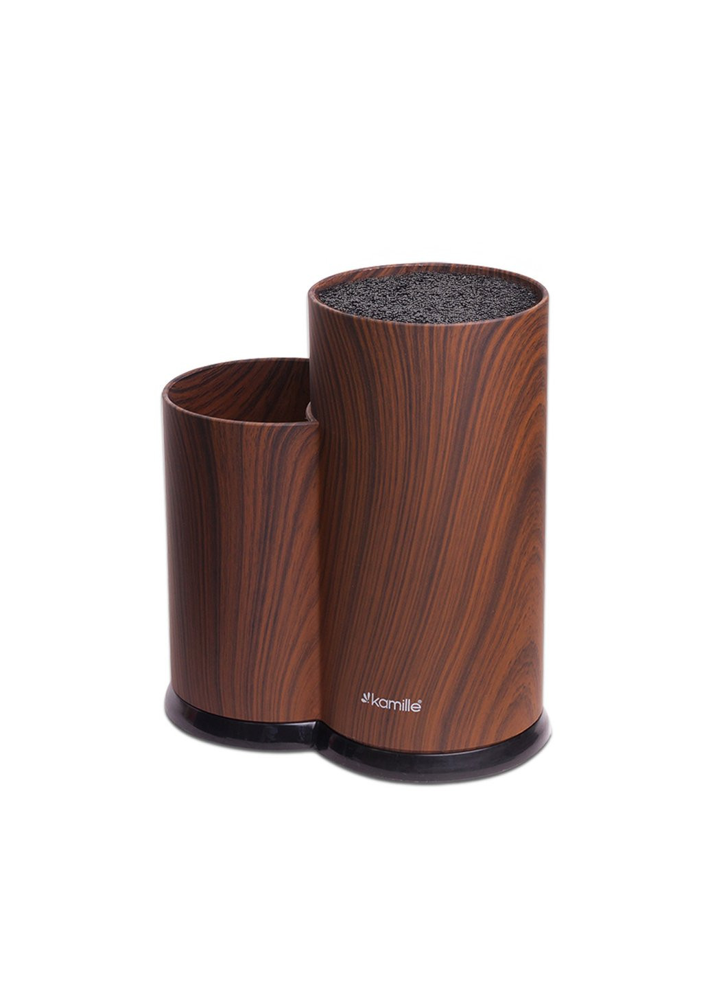 Подставка для ножей и кухонных принадлежностей KM-7609A 22 см коричневая Kamille (254860921)