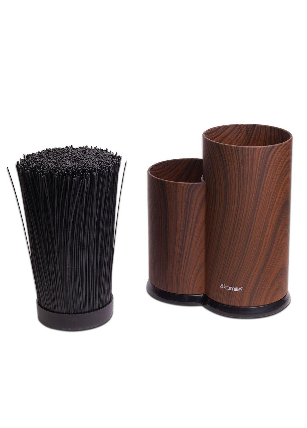 Подставка для ножей и кухонных принадлежностей KM-7609A 22 см коричневая Kamille (254860921)