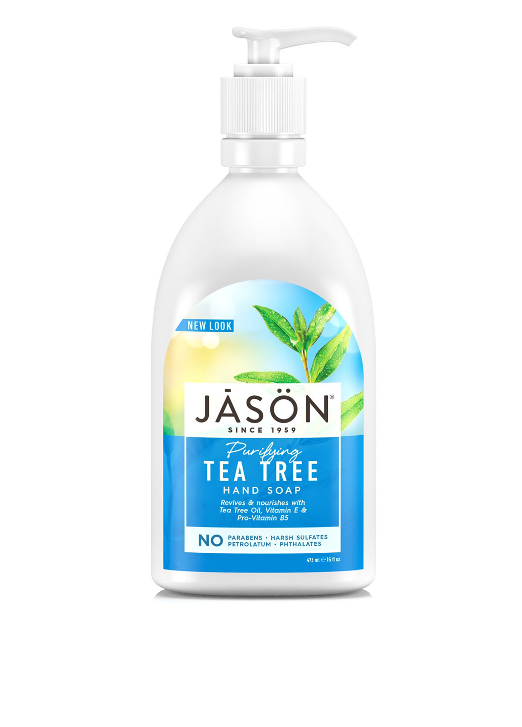 Жидкое мыло для рук антибактериальное Чайное дерево, 473 мл Jason (98148777)