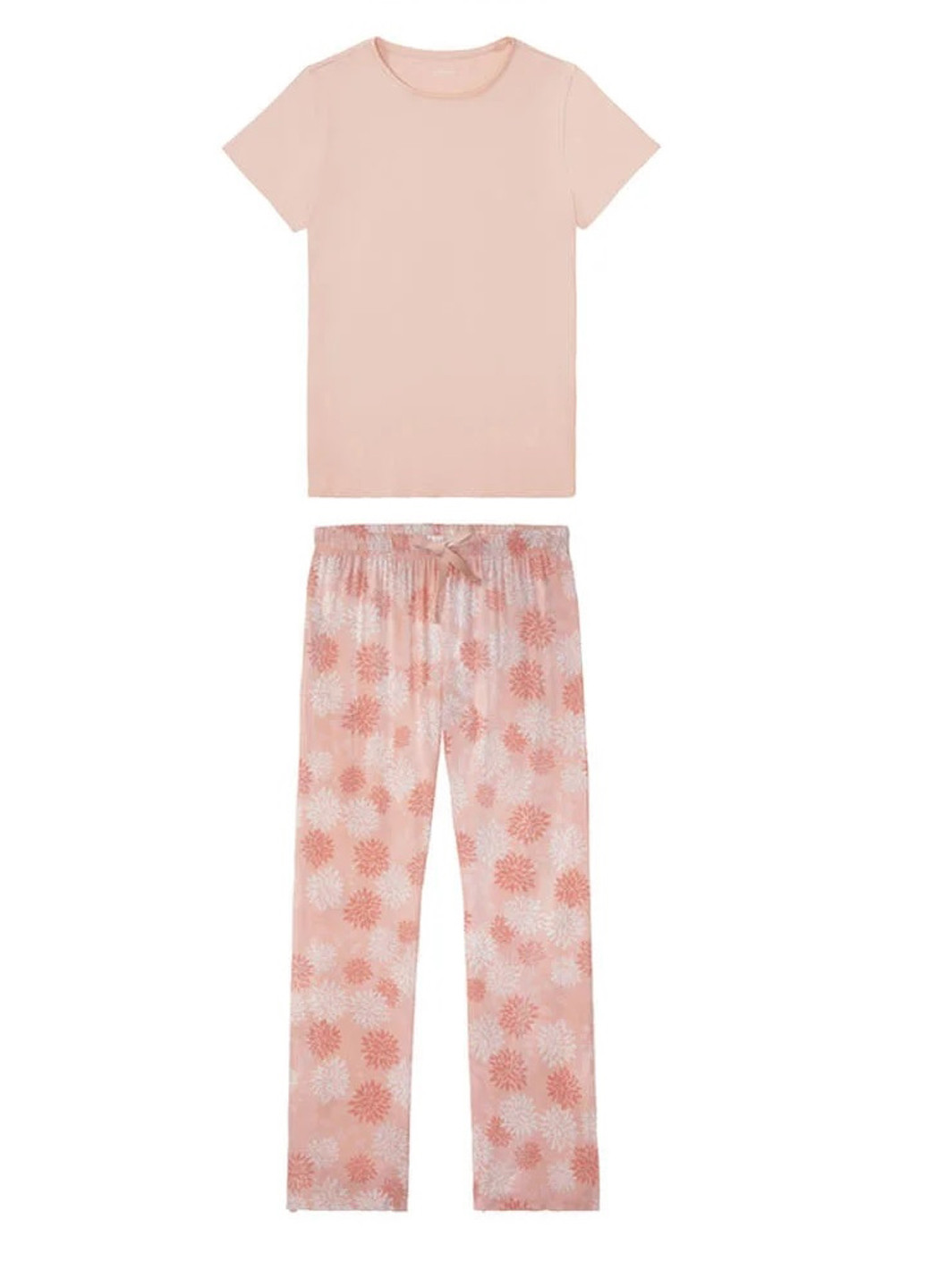 Пудровая всесезон пижама (футболка, брюки) футболка + брюки Esmara