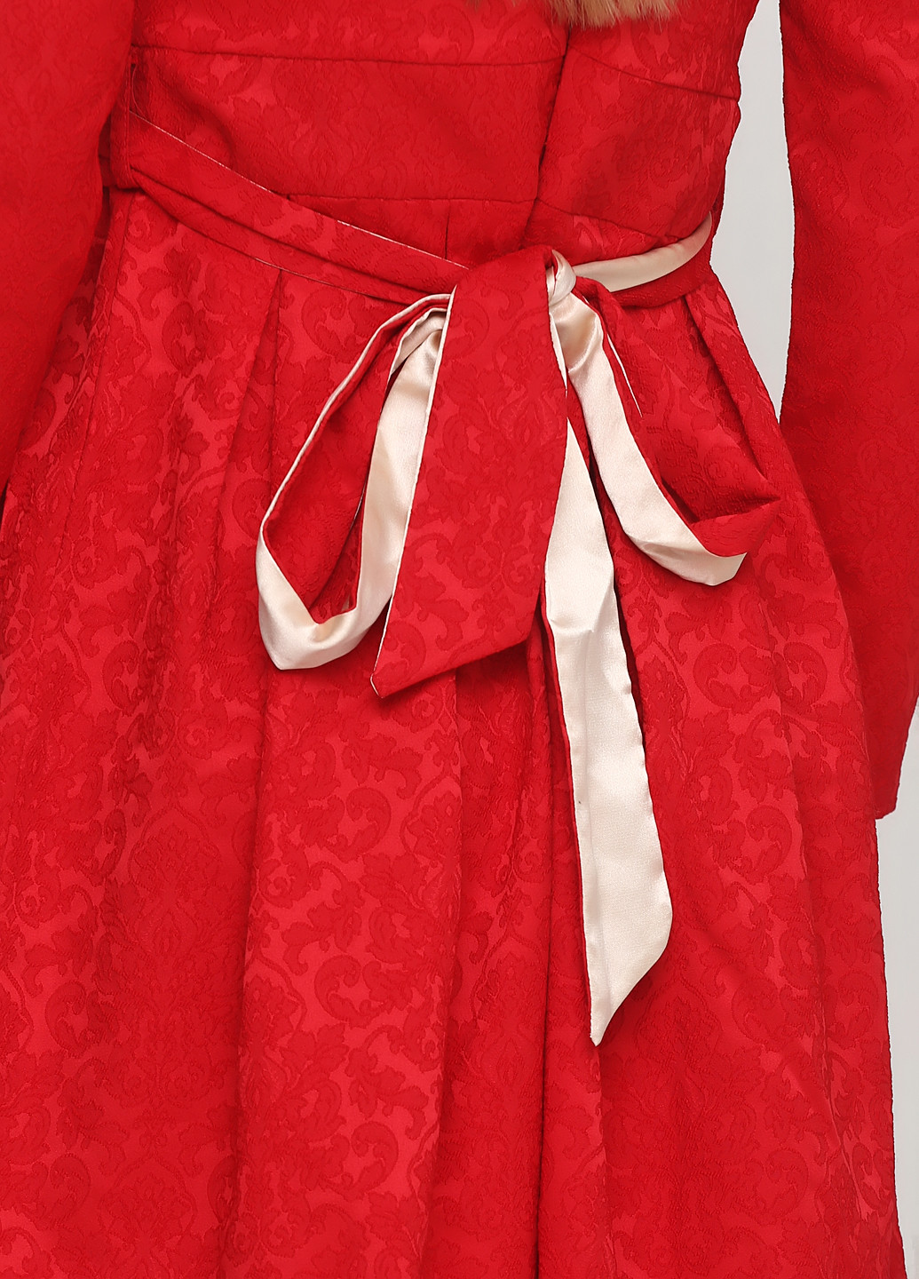 Червона кежуал сукня кльош Sassofono однотонна