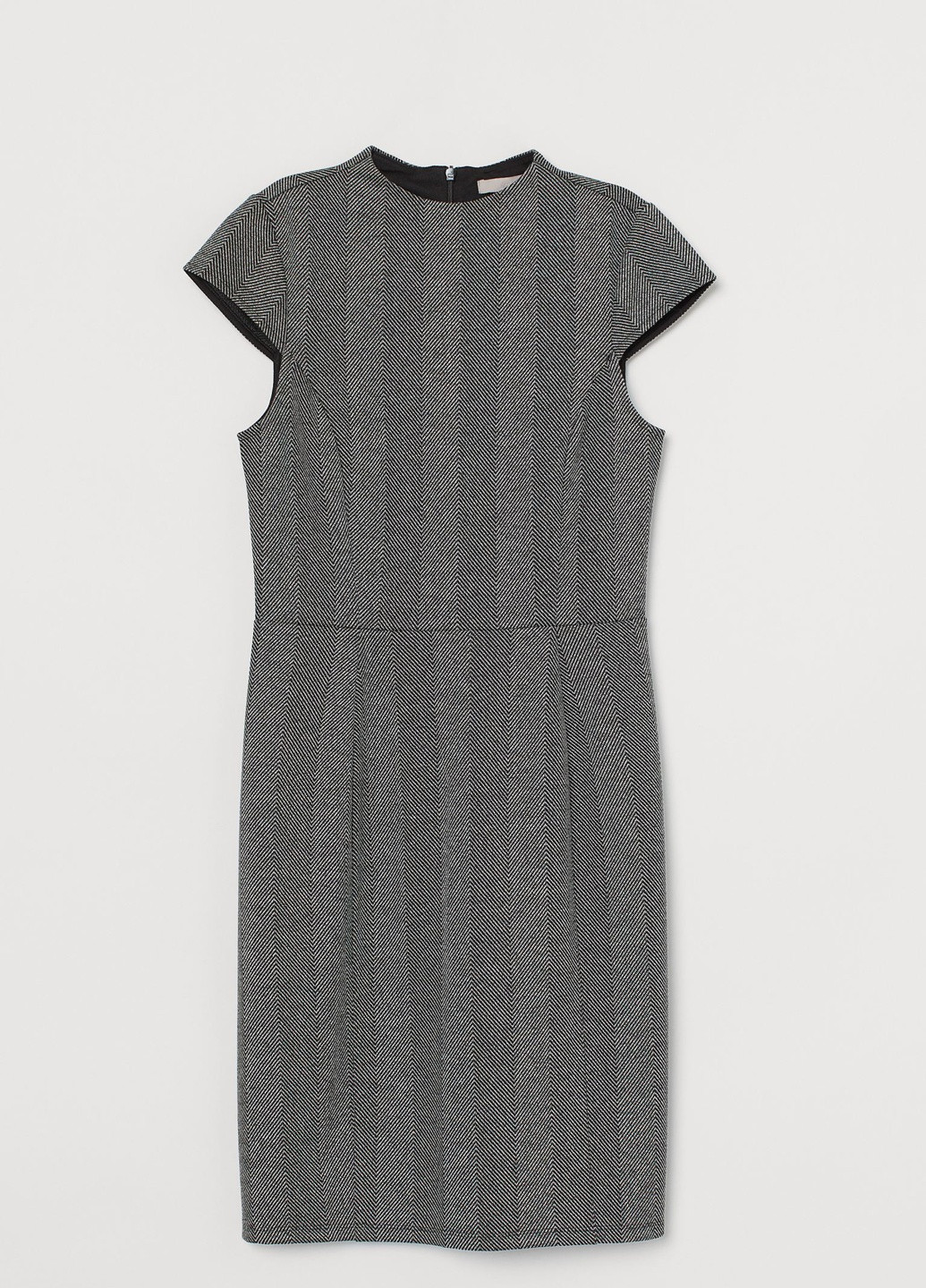 Сіра кежуал сукня H&M з орнаментом