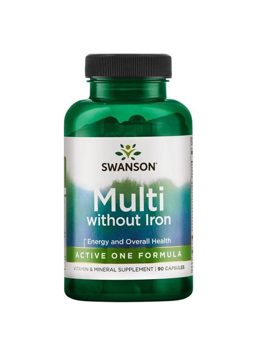 Комплекс витаминов и минералов Multi whithout Iron Active One Formula 90 капсул Swanson (255409173)