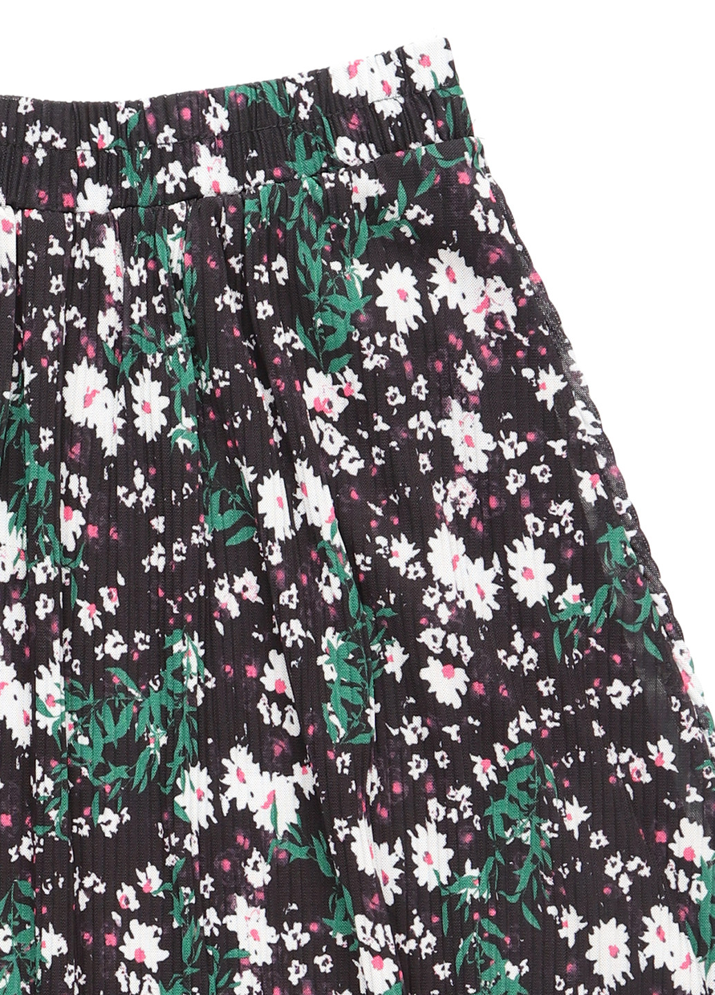 Черная кэжуал цветочной расцветки юбка Fransa клешированная, плиссе