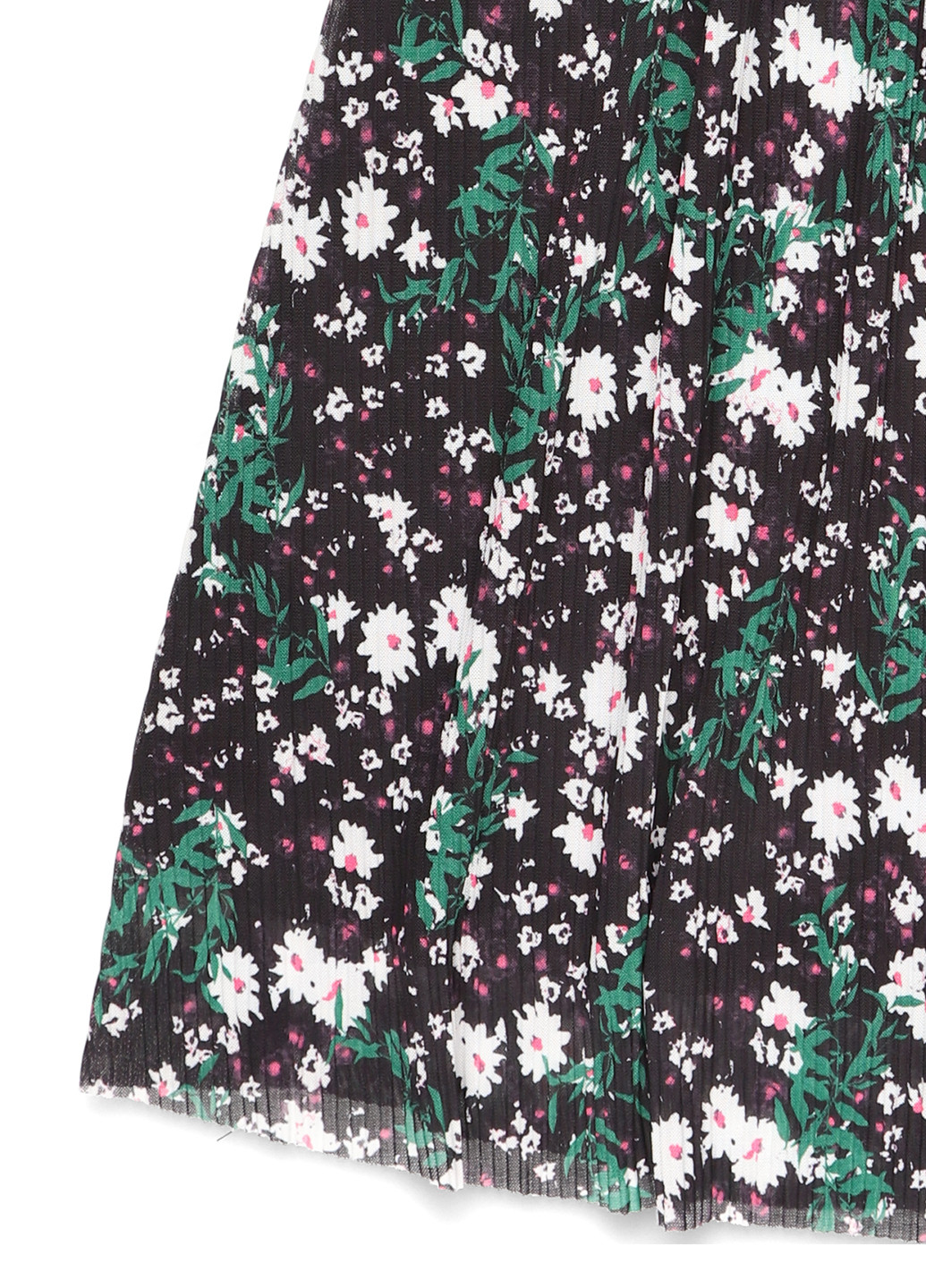 Черная кэжуал цветочной расцветки юбка Fransa клешированная, плиссе