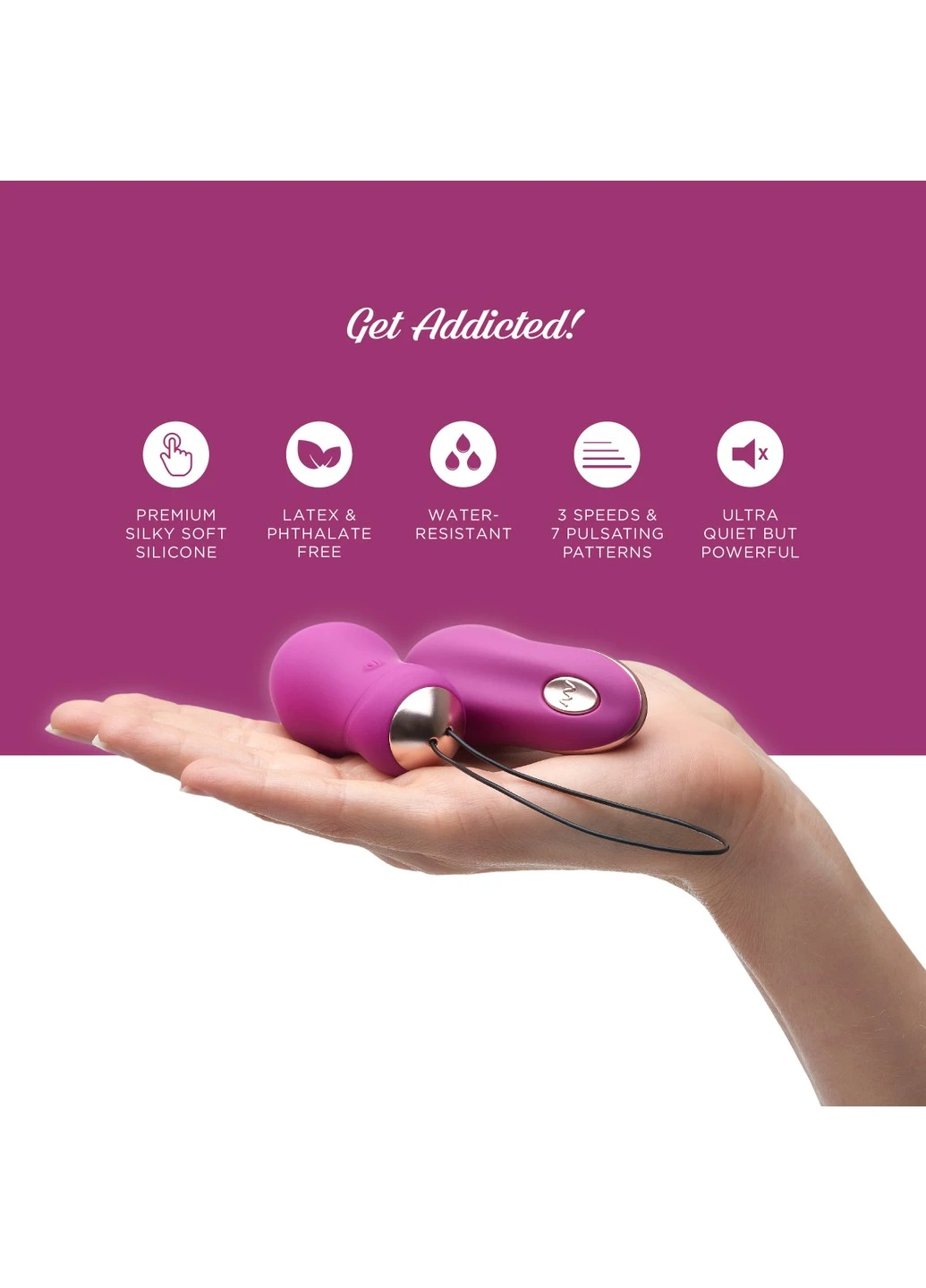Виброяйцо с пультом Addicted (Великобритания) So Divine (252612317)