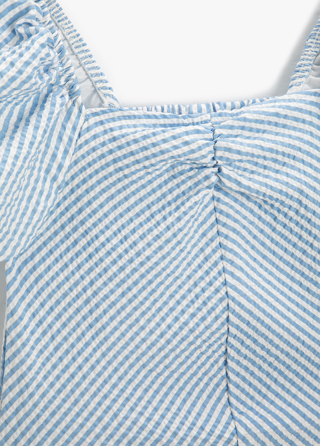 Голубая в полоску блузка KOTON летняя