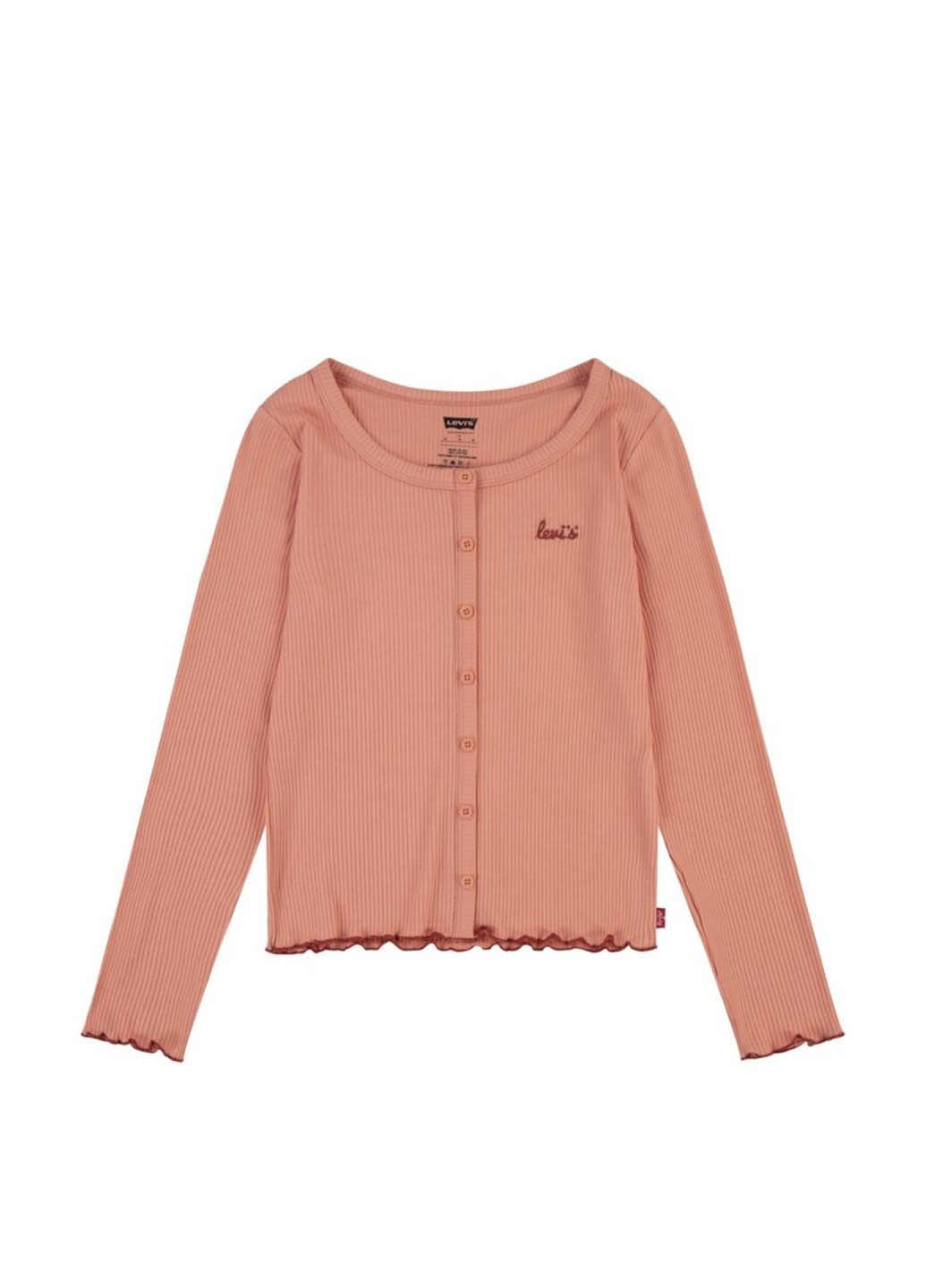 Пудровый демисезонный кэжуал лонгслив Levi's однотонный