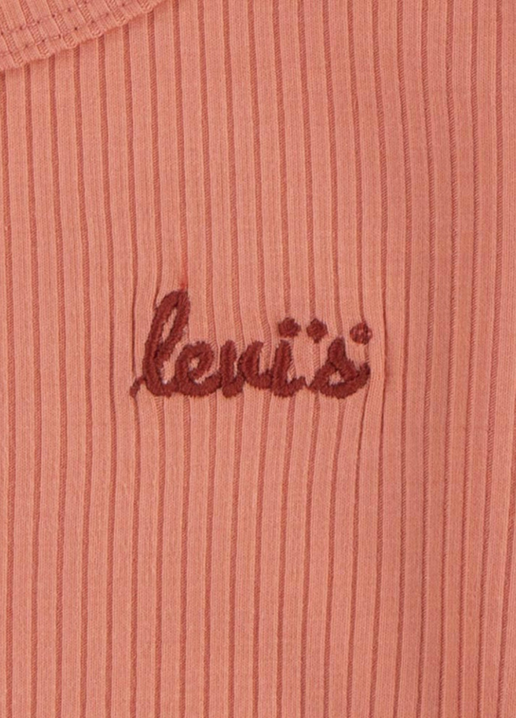 Пудровый демисезонный кэжуал лонгслив Levi's однотонный