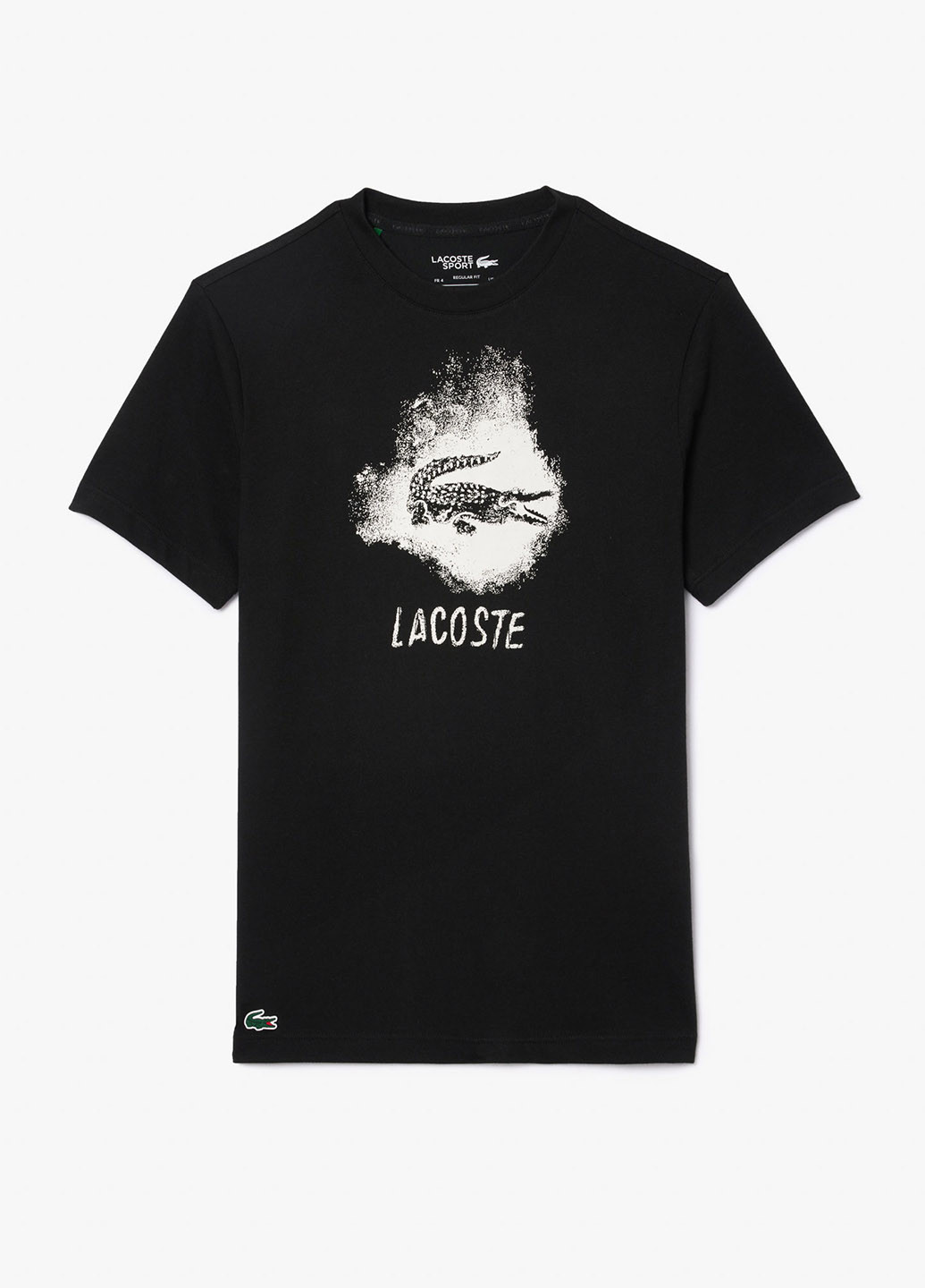 Чорна футболка Lacoste