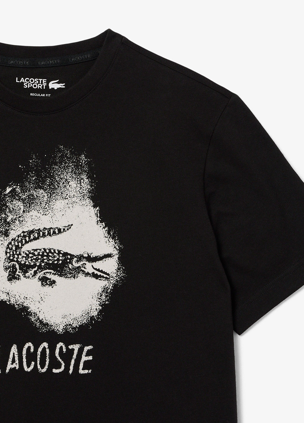 Чорна футболка Lacoste