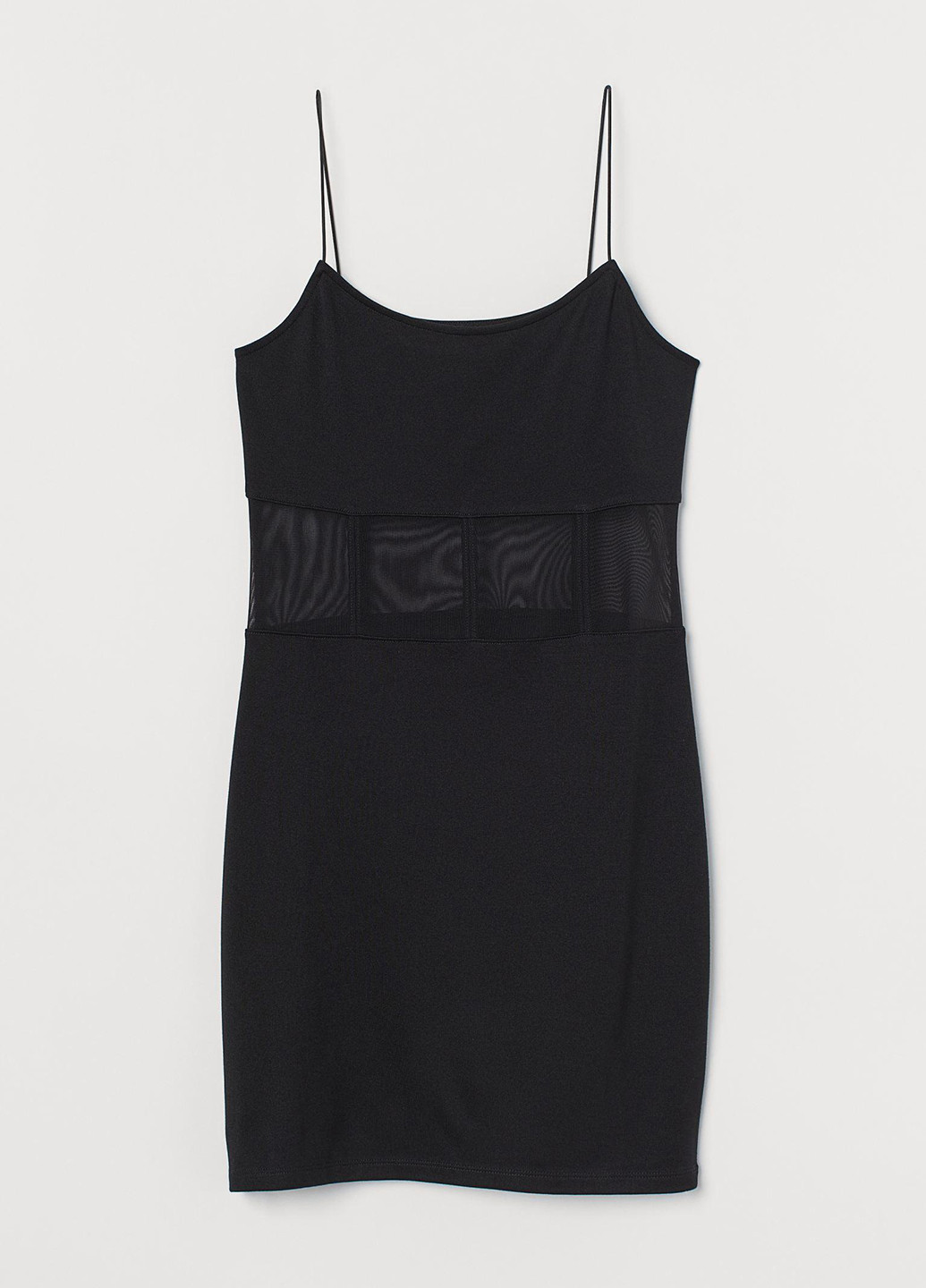 Черное кэжуал сукня платье-майка H&M однотонное