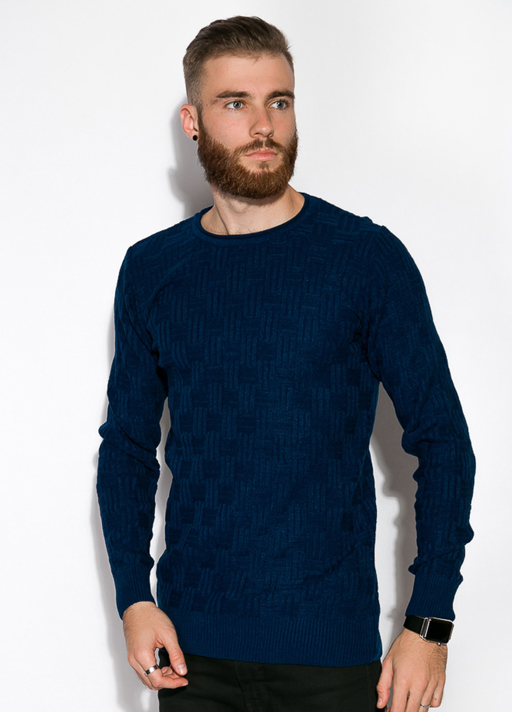 Темно-синий демисезонный джемпер Time of Style