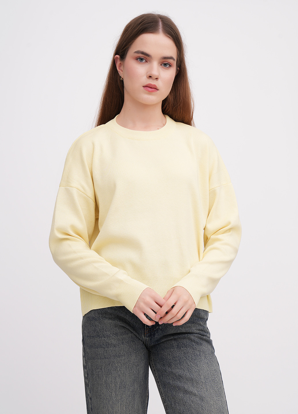 Молочный демисезонный свитер EQUILIBRI