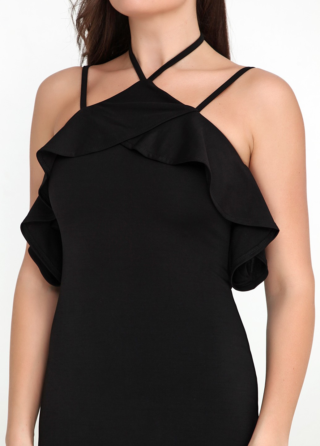 Чорна повсякденний плаття No Brand однотонна