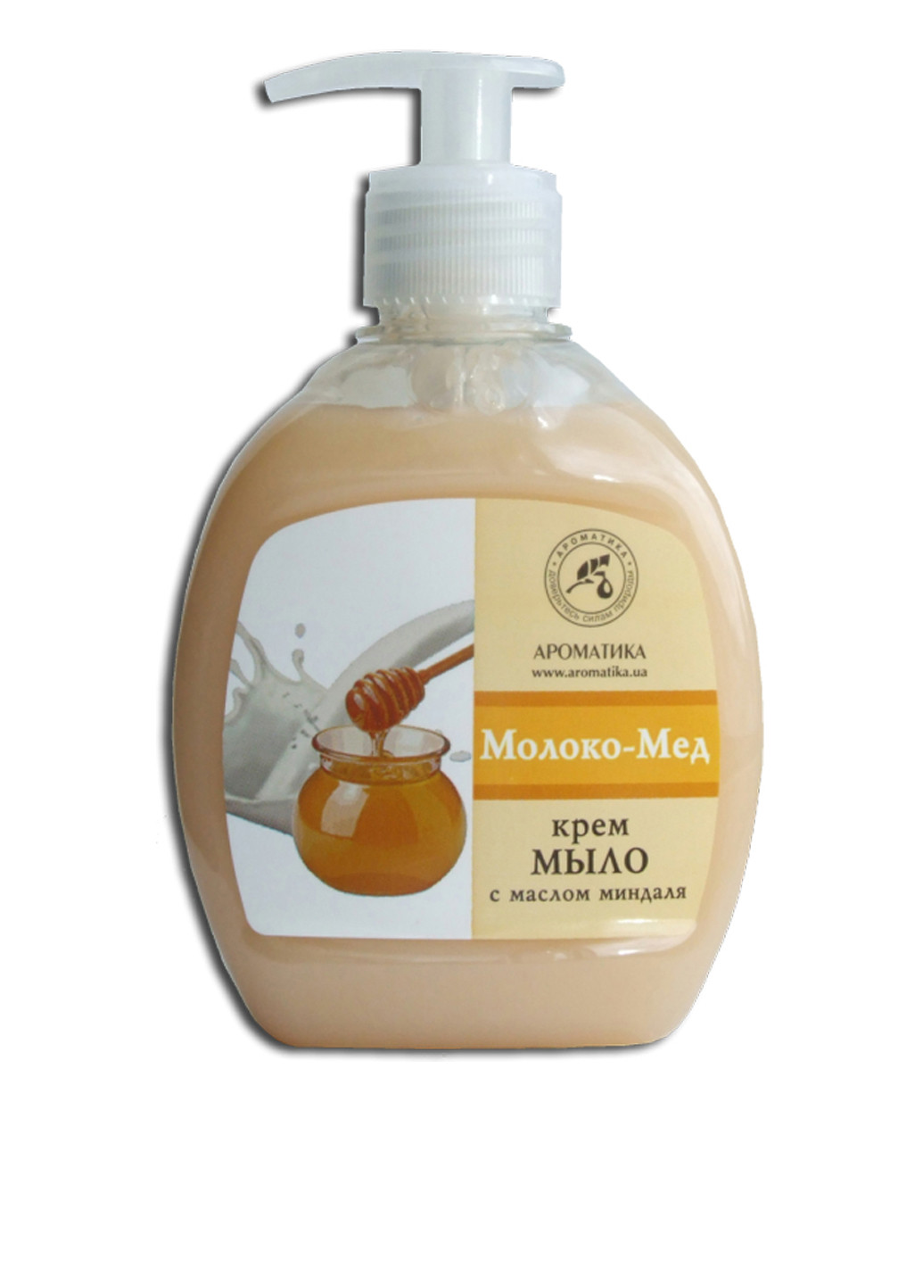 Крем-мило з маслом мигдалю Молоко-мед, 290 мл Ароматика (182427799)