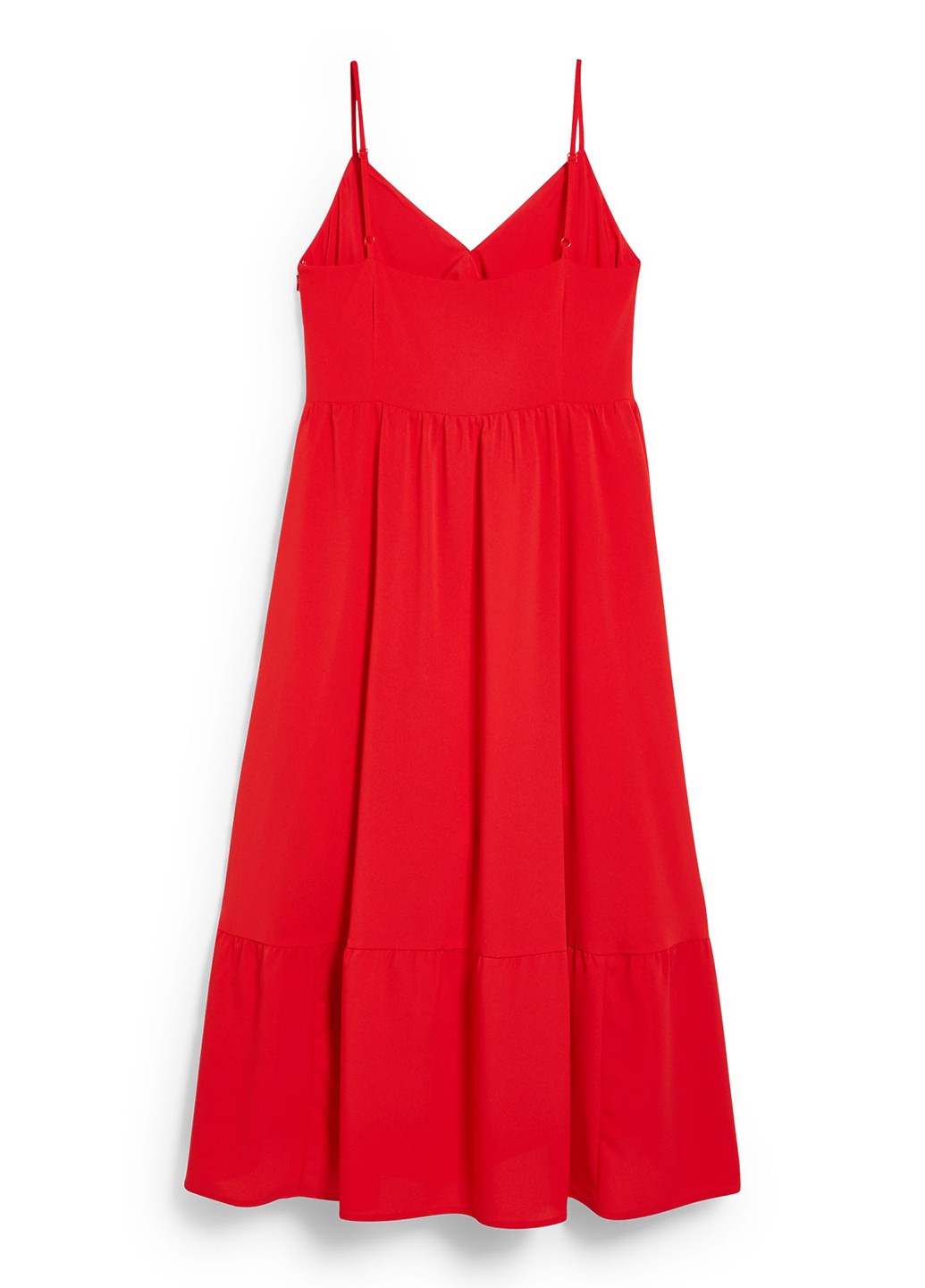 Червона кежуал сукня кльош C&A однотонна