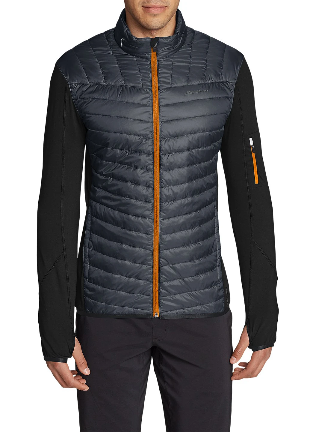 Темно-серая демисезонная куртка Eddie Bauer