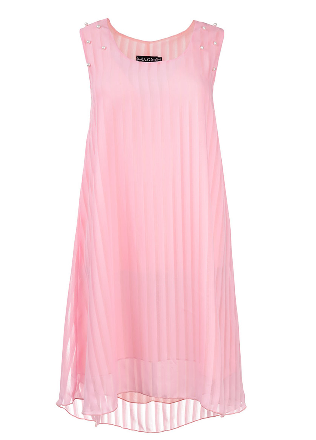Світло-рожева кежуал сукня A.G. однотонна